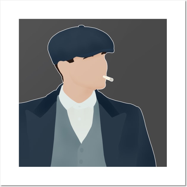 Tommy Shelby Peaky Minimal Tribute Design Wall Art by DankFutura